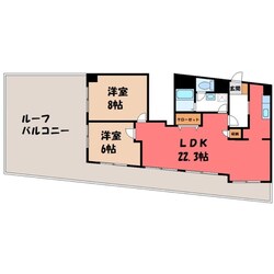 東武宇都宮駅 徒歩15分 6階の物件間取画像